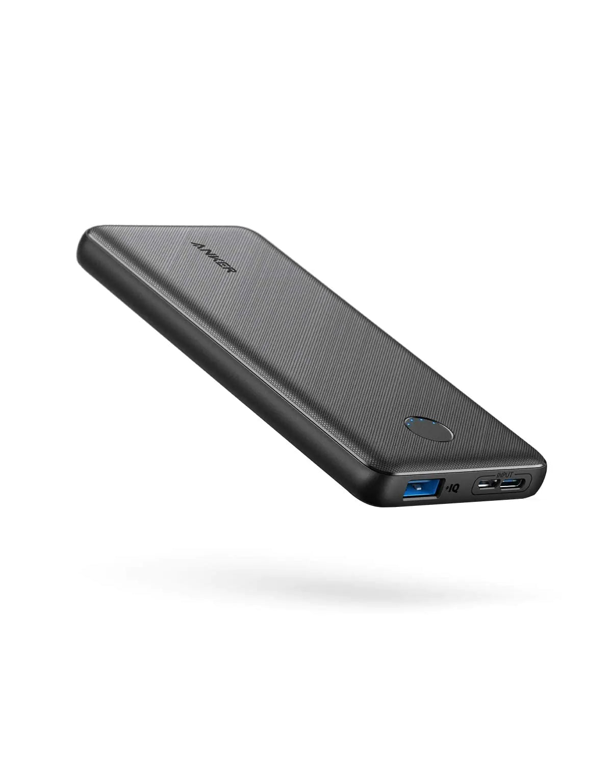 Anker Power Bank(PowerCore 10K),Compact Travel-Ready 10,000mAh Battery Pack with PowerIQ Charging Technology,5V/3A High-Speed Charging for iPhone,iPad,and More (USB-C Input Only（Black）, 1 Pack)