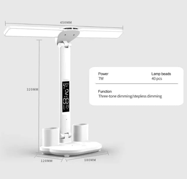 LED Dual-Head Desk Lamp